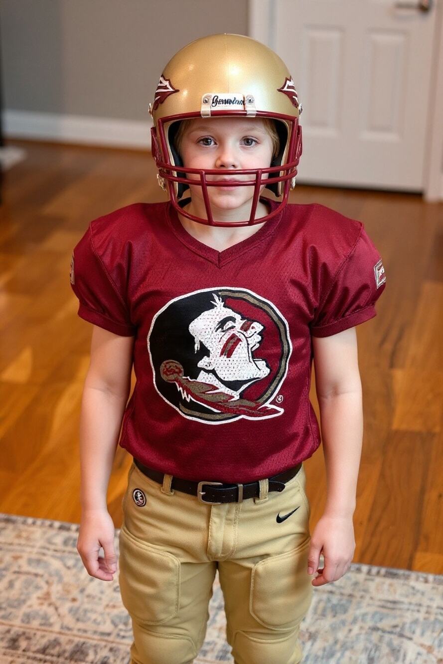 Florida State Seminoles Youth Football Helmet Jersey Pants Pads Size Small